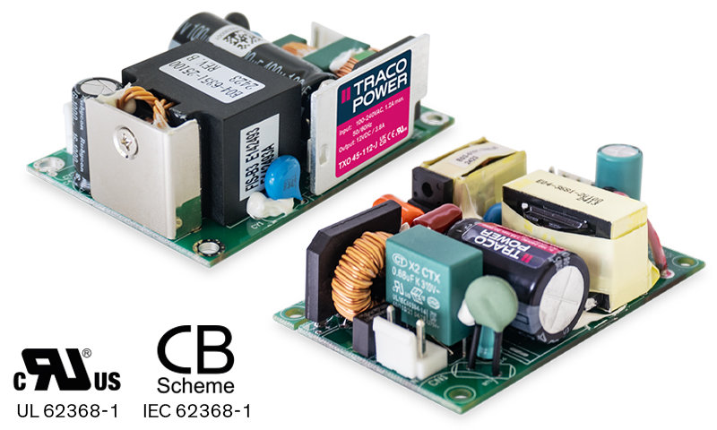 Traco Power's TXO Series: Cost-Effective Open Frame AC/DC Power Supplies 